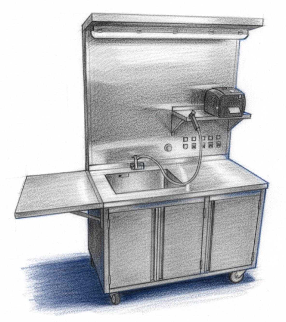 Ręczna paczkowarka do wody w worki – mobilna stacja do pakowania wody pitnej